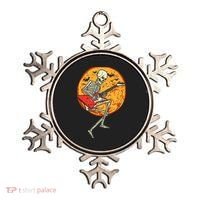 Skeleton Playing Guitar Rock Moon Halloween Music Ornament thumb 0