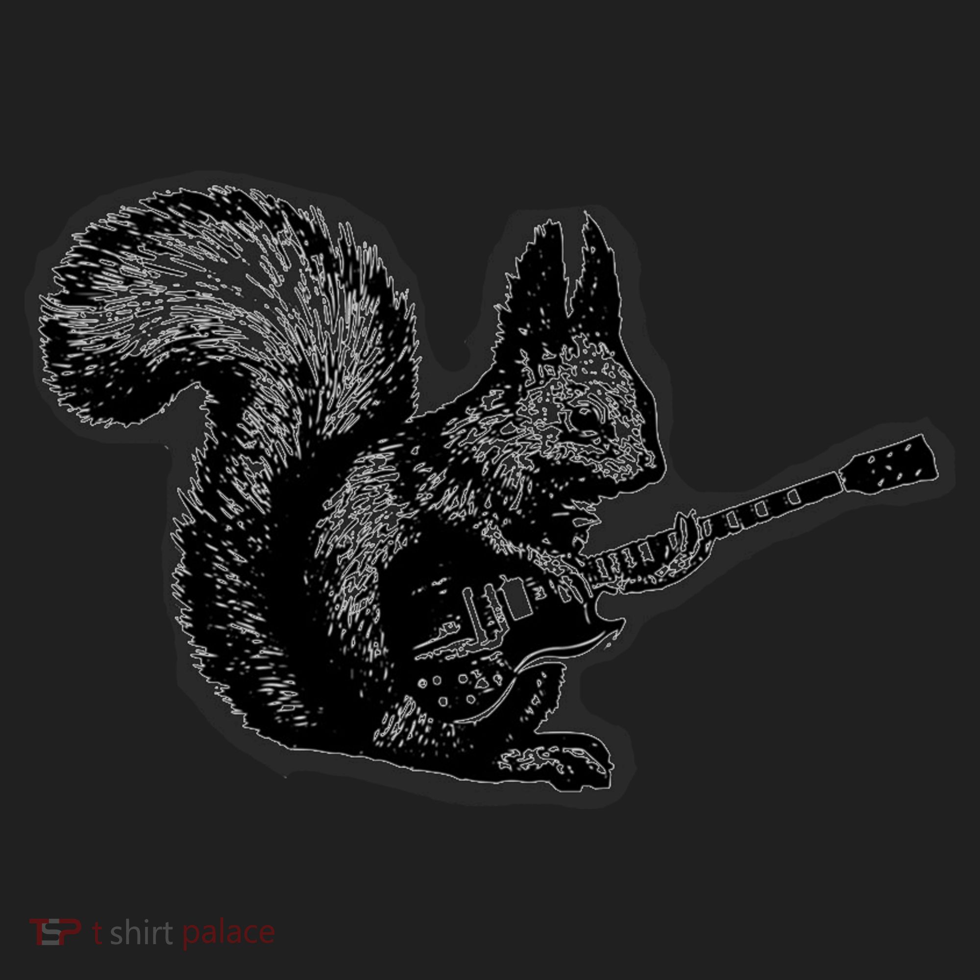 Squirrel Playing Guitar Funny Squirel Guitar Lover Guitar Women's Sweatshirt