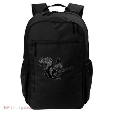 Squirrel Playing Guitar Funny Squirel Guitar Lover Guitar Backpack
