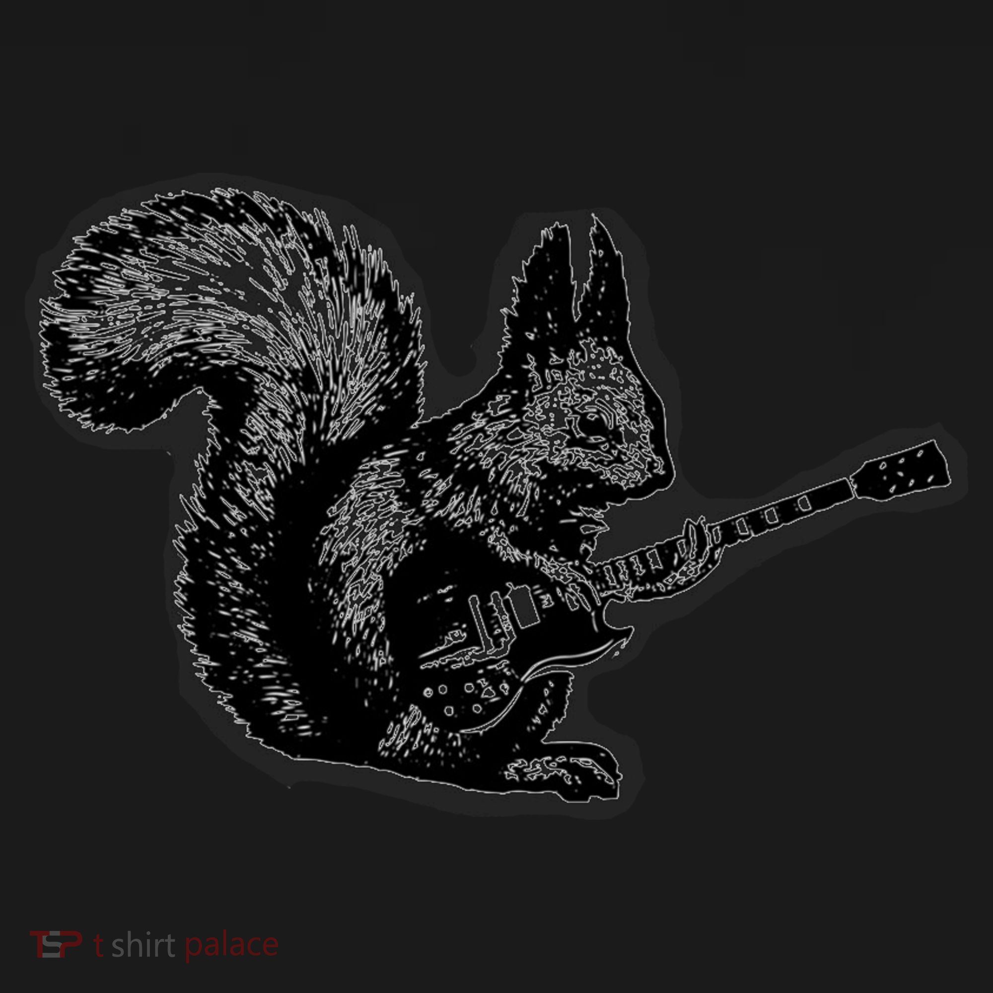 Squirrel Playing Guitar Funny Squirel Guitar Lover Guitar Toddler Hoodie