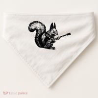 Squirrel Playing Guitar Funny Squirel Guitar Lover Guitar USA-Made Doggie Bandana thumb 0