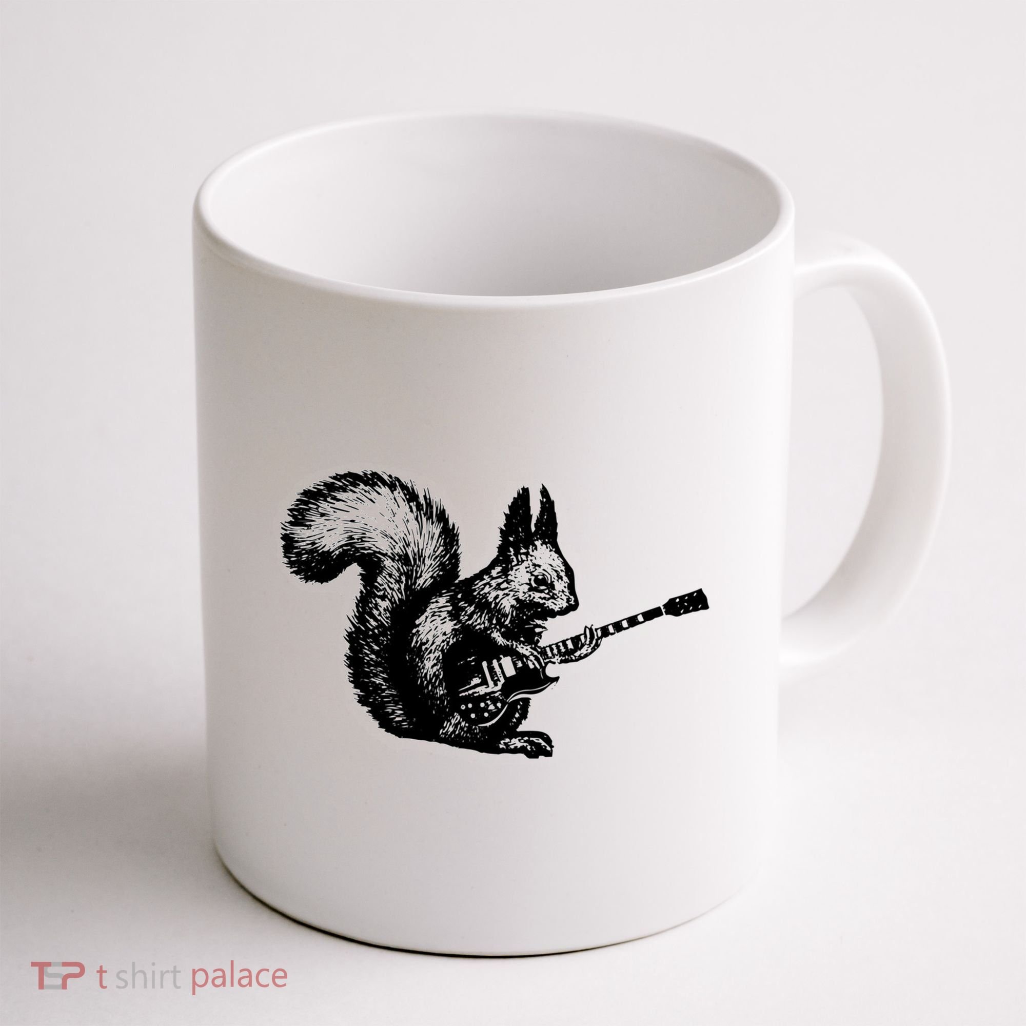 Squirrel Playing Guitar Funny Squirel Guitar Lover Guitar Coffee Mug