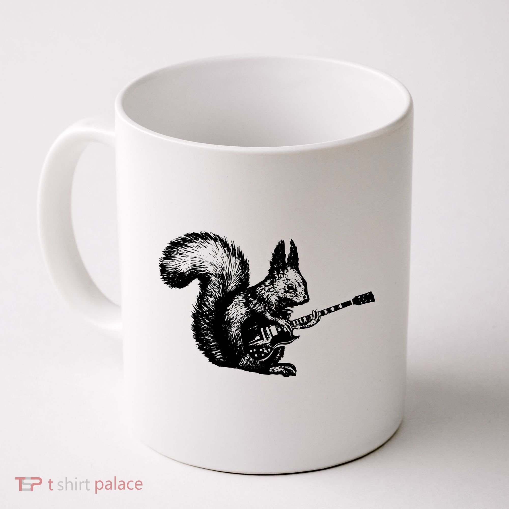 Squirrel Playing Guitar Funny Squirel Guitar Lover Guitar Coffee Mug