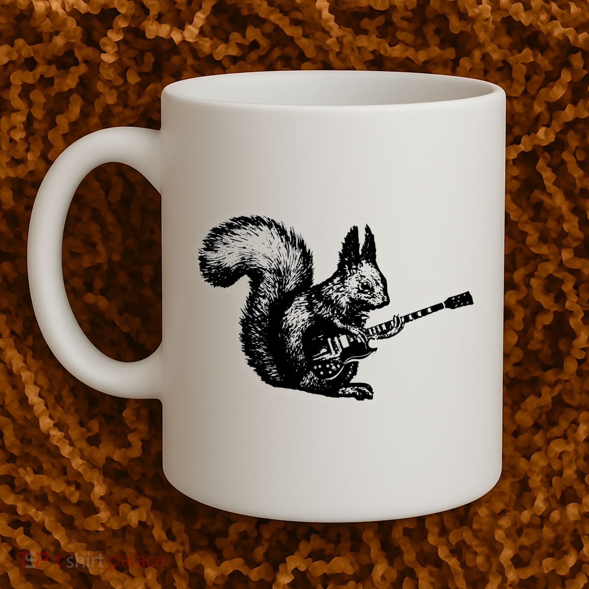 Squirrel Playing Guitar Funny Squirel Guitar Lover Guitar Coffee Mug