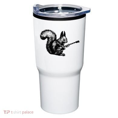 Squirrel Playing Guitar Funny Squirel Guitar Lover Guitar Tumbler
