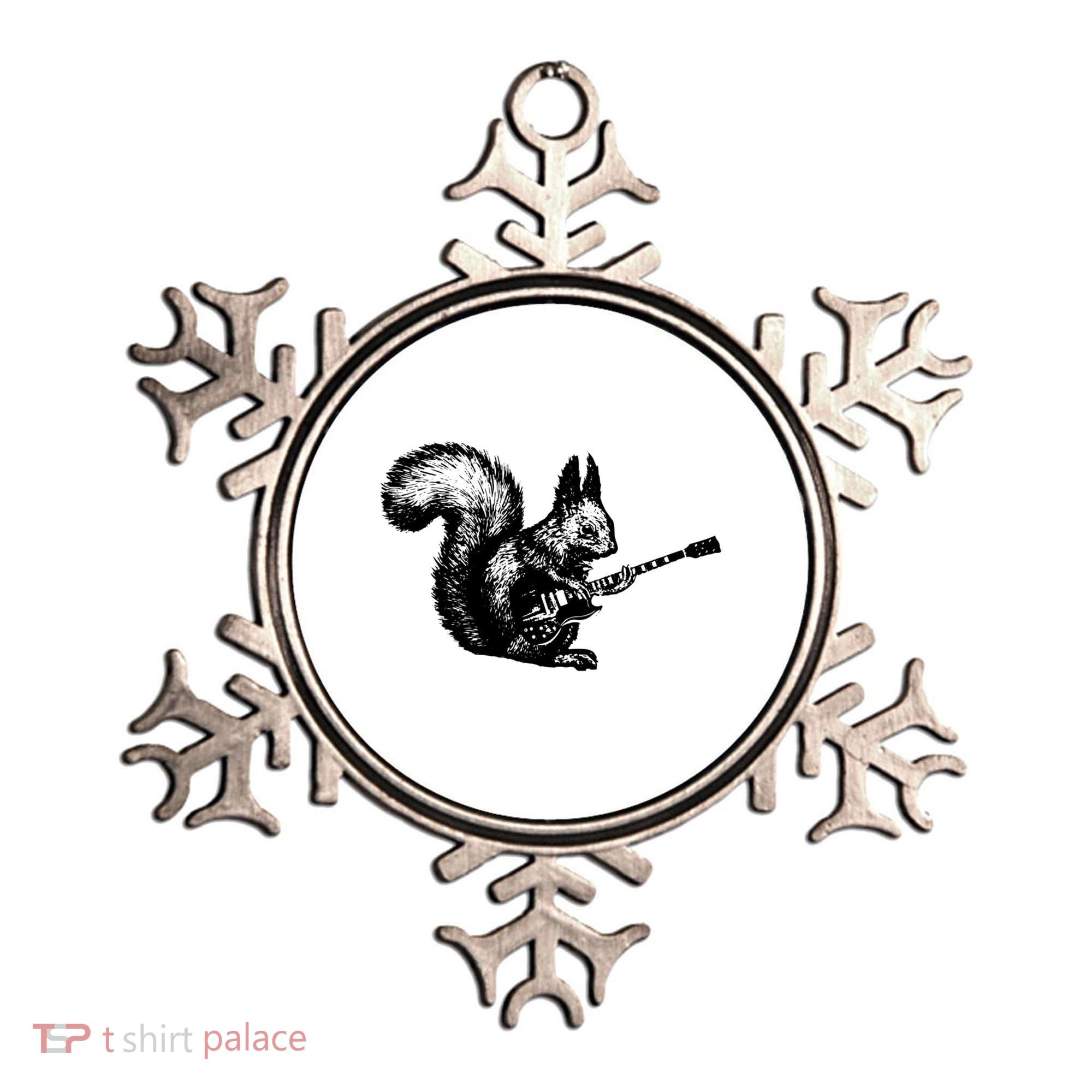 Squirrel Playing Guitar Funny Squirel Guitar Lover Guitar Ornament