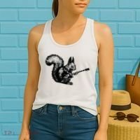 Squirrel Playing Guitar Funny Squirel Guitar Lover Guitar Women's Tank Top thumb 2