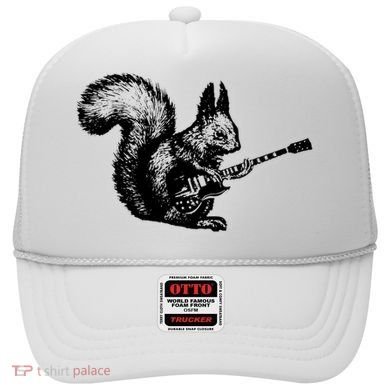 Squirrel Playing Guitar Funny Squirel Guitar Lover Guitar Hat