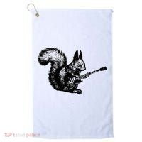 Squirrel Playing Guitar Funny Squirel Guitar Lover Guitar Golf Towel thumb 0