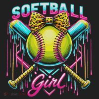 Softball Player Girl Ice Cream Softball Drip Women's Sweatshirt thumb 2