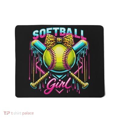Softball Player Girl Ice Cream Softball Drip Mousepad