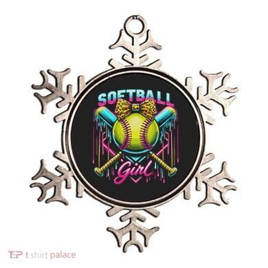 Softball Player Girl Ice Cream Softball Drip Ornament
