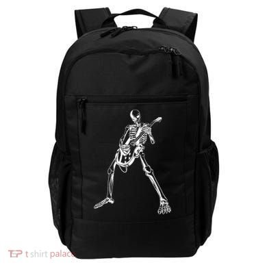 Skeleton Playing Guitar Backpack