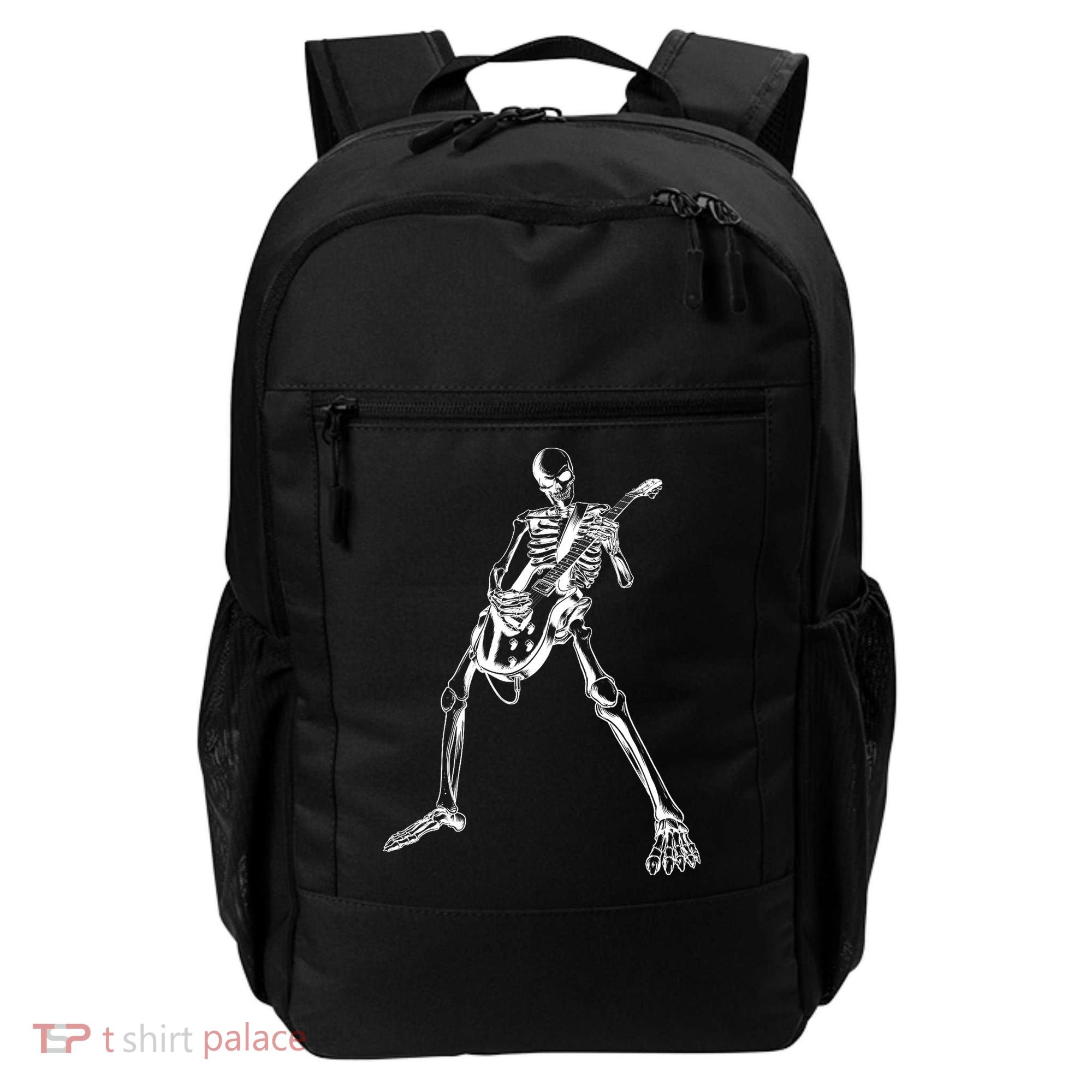 Skeleton Playing Guitar Backpack