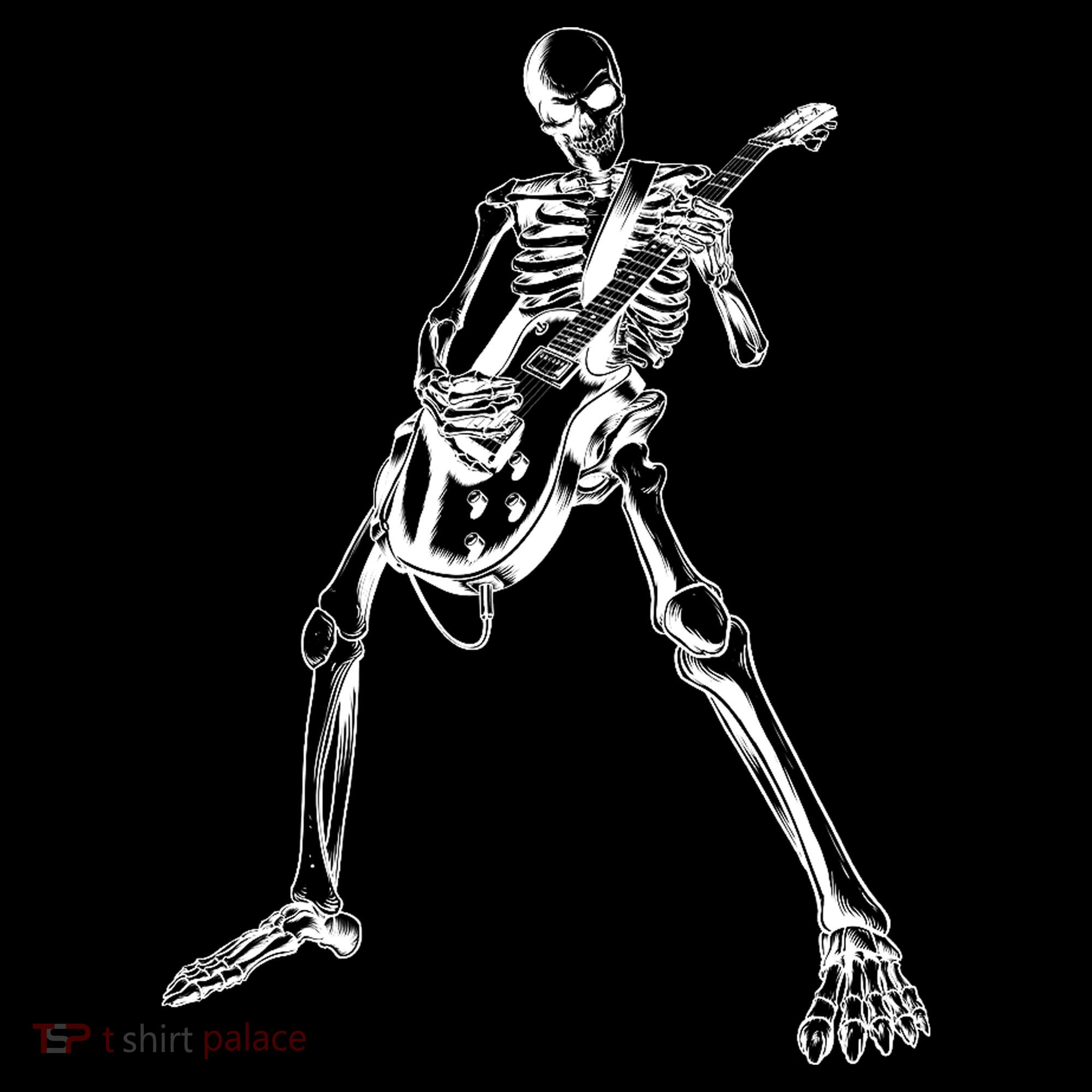Skeleton Playing Guitar Backpack