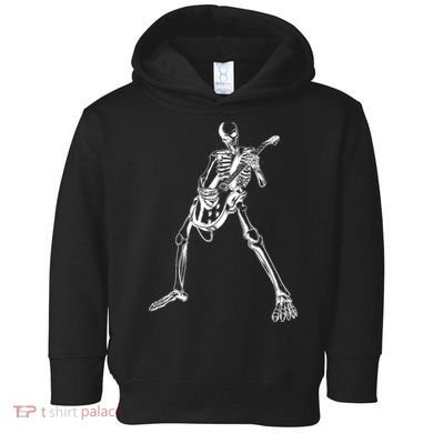 Skeleton Playing Guitar Toddler Hoodie