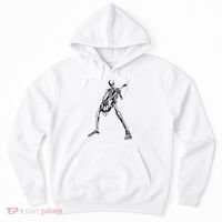 Skeleton Playing Guitar Hoodie thumb 0