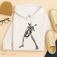 Skeleton Playing Guitar Hoodie thumb 4