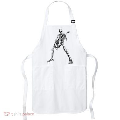 Skeleton Playing Guitar Apron