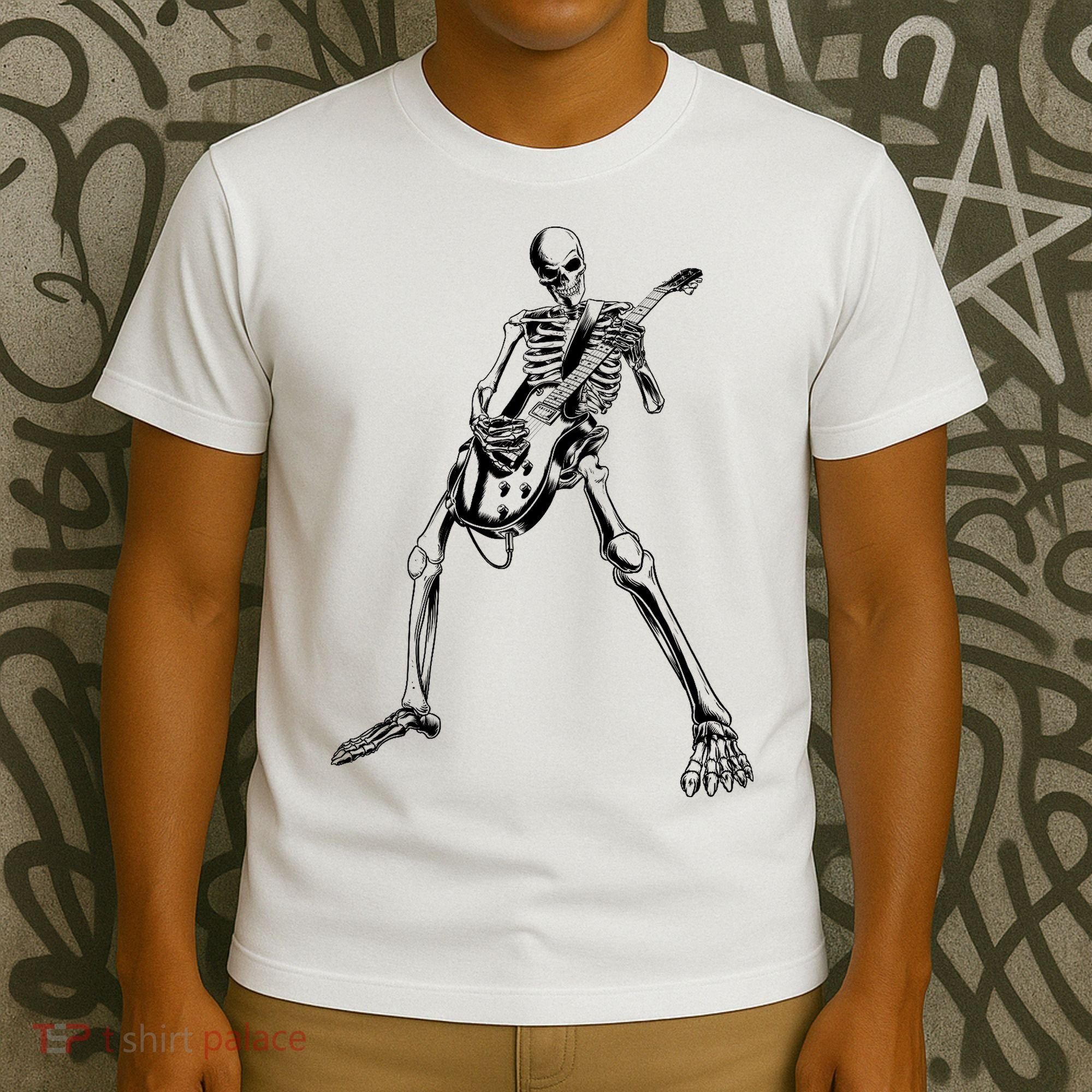 Skeleton Playing Guitar T-Shirt
