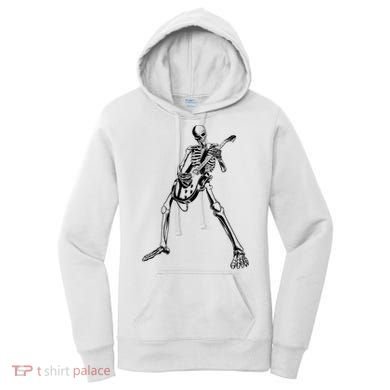 Skeleton Playing Guitar Women's Hoodie