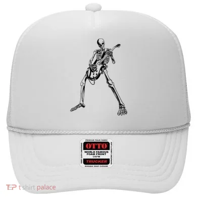 Skeleton Playing Guitar Hat