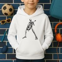 Skeleton Playing Guitar Kids Hoodie thumb 2