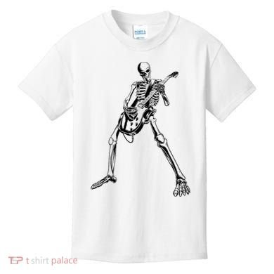 Skeleton Playing Guitar Kids T-Shirt