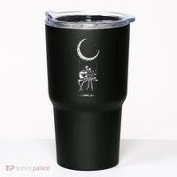 Skeleton Playing Guitar Graphic Band Tees Rock And Roll Moon Tumbler thumb 0
