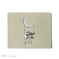 Skeleton Playing Guitar Graphic Band Tees Rock And Roll Moon Mousepad thumb 0