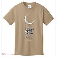Skeleton Playing Guitar Graphic Band Tees Rock And Roll Moon Kids T-Shirt thumb 0
