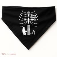 skeleton playing guitar electric Acoustic Classical USA-Made Doggie Bandana thumb 0