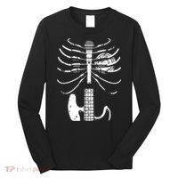 skeleton playing guitar electric Acoustic Classical Long Sleeve Shirt thumb 0