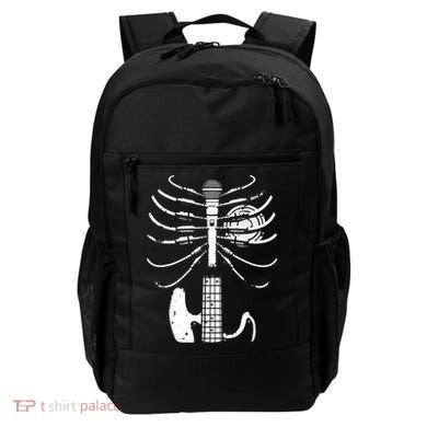 skeleton playing guitar electric Acoustic Classical Backpack