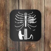 skeleton playing guitar electric Acoustic Classical Coaster thumb 0