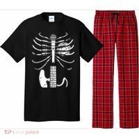 skeleton playing guitar electric Acoustic Classical Pajama Set thumb 0
