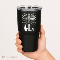 skeleton playing guitar electric Acoustic Classical Tumbler thumb 2