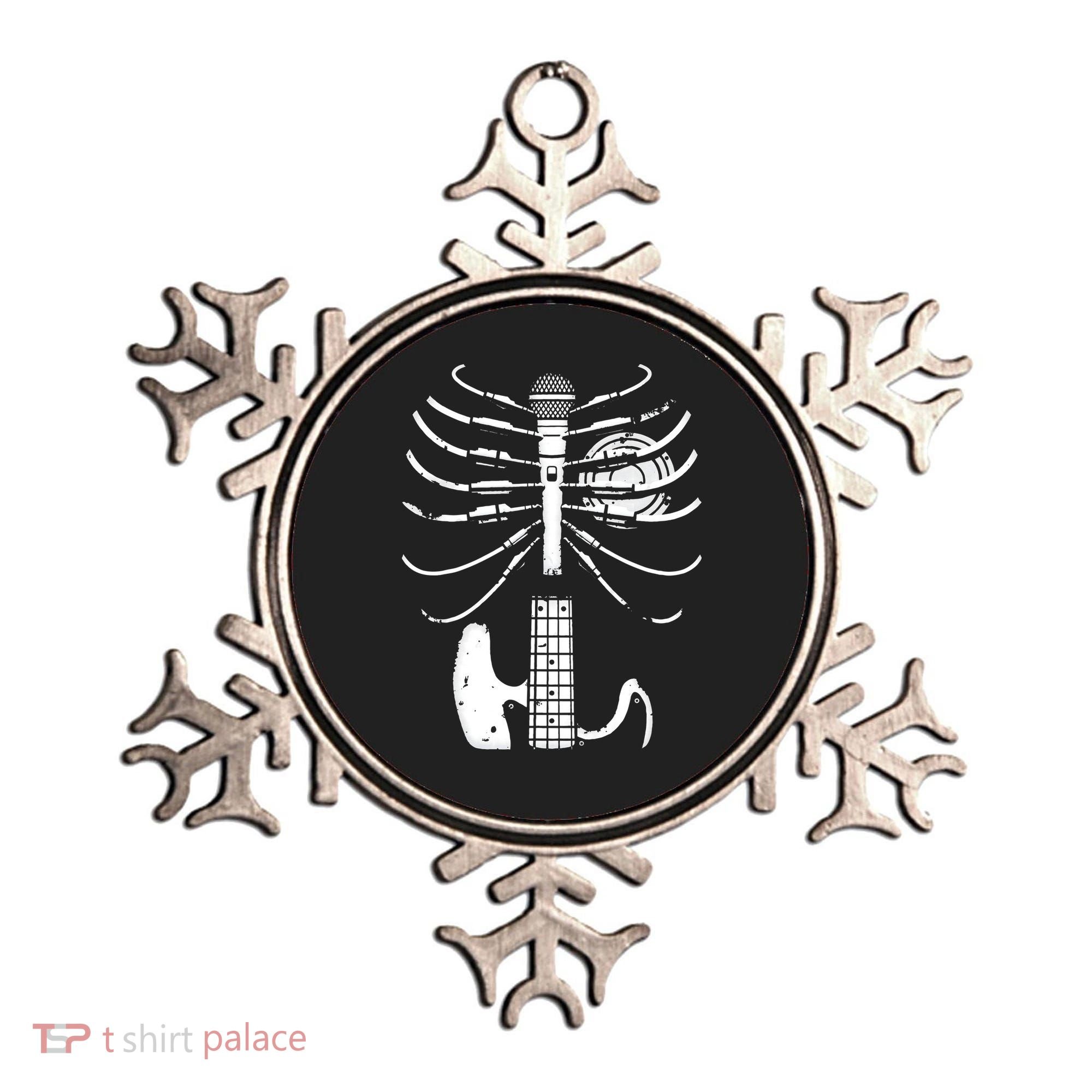 skeleton playing guitar electric Acoustic Classical Ornament