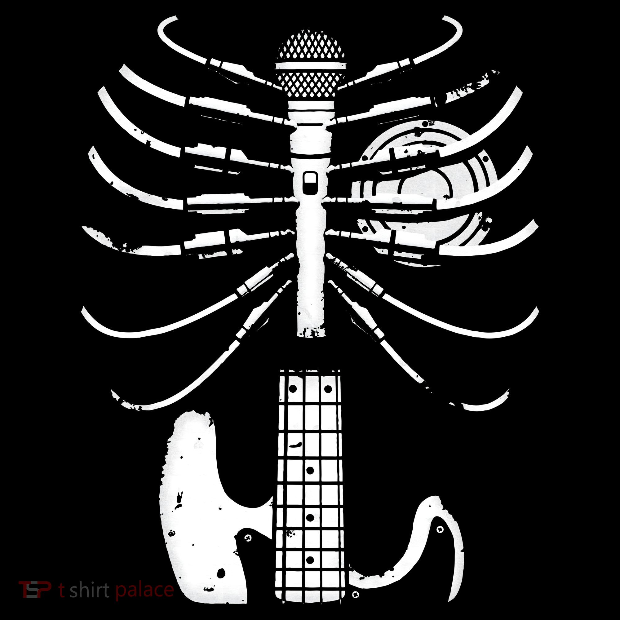 skeleton playing guitar electric Acoustic Classical Women's Tank Top