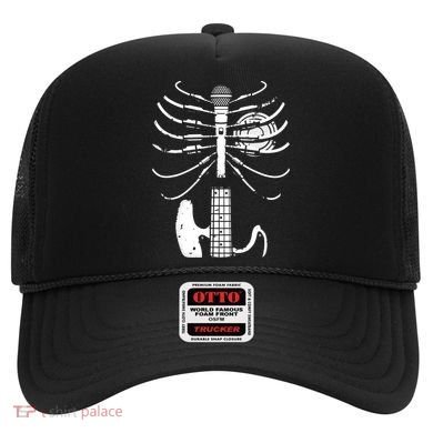 skeleton playing guitar electric Acoustic Classical Hat