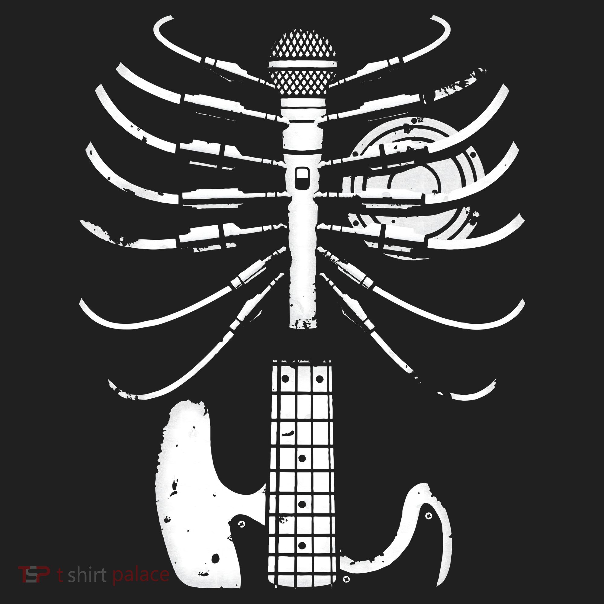 skeleton playing guitar electric Acoustic Classical Hat