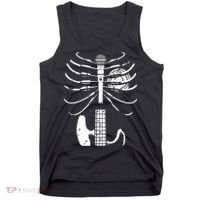skeleton playing guitar electric Acoustic Classical Tank Top thumb 0