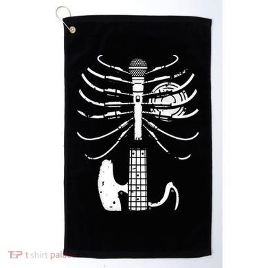 skeleton playing guitar electric Acoustic Classical Golf Towel
