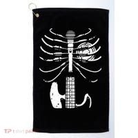 skeleton playing guitar electric Acoustic Classical Golf Towel thumb 0