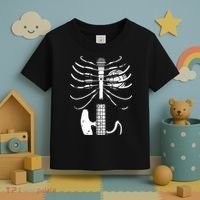 skeleton playing guitar electric Acoustic Classical Toddler T-Shirt thumb 3