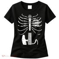 skeleton playing guitar electric Acoustic Classical Women's T-Shirt thumb 0