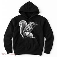 Squirrel Playing Guitar Rock And Roll Hoodie thumb 0