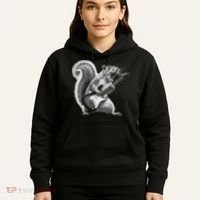 Squirrel Playing Guitar Rock And Roll Hoodie thumb 5