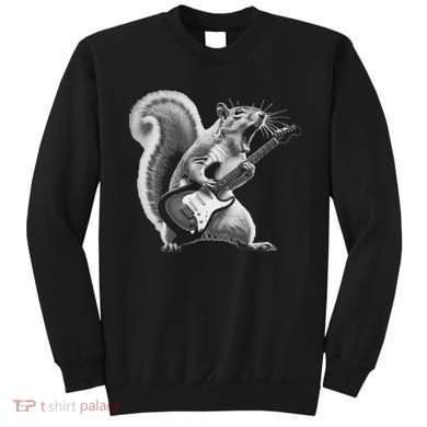 Squirrel Playing Guitar Rock And Roll Sweatshirt