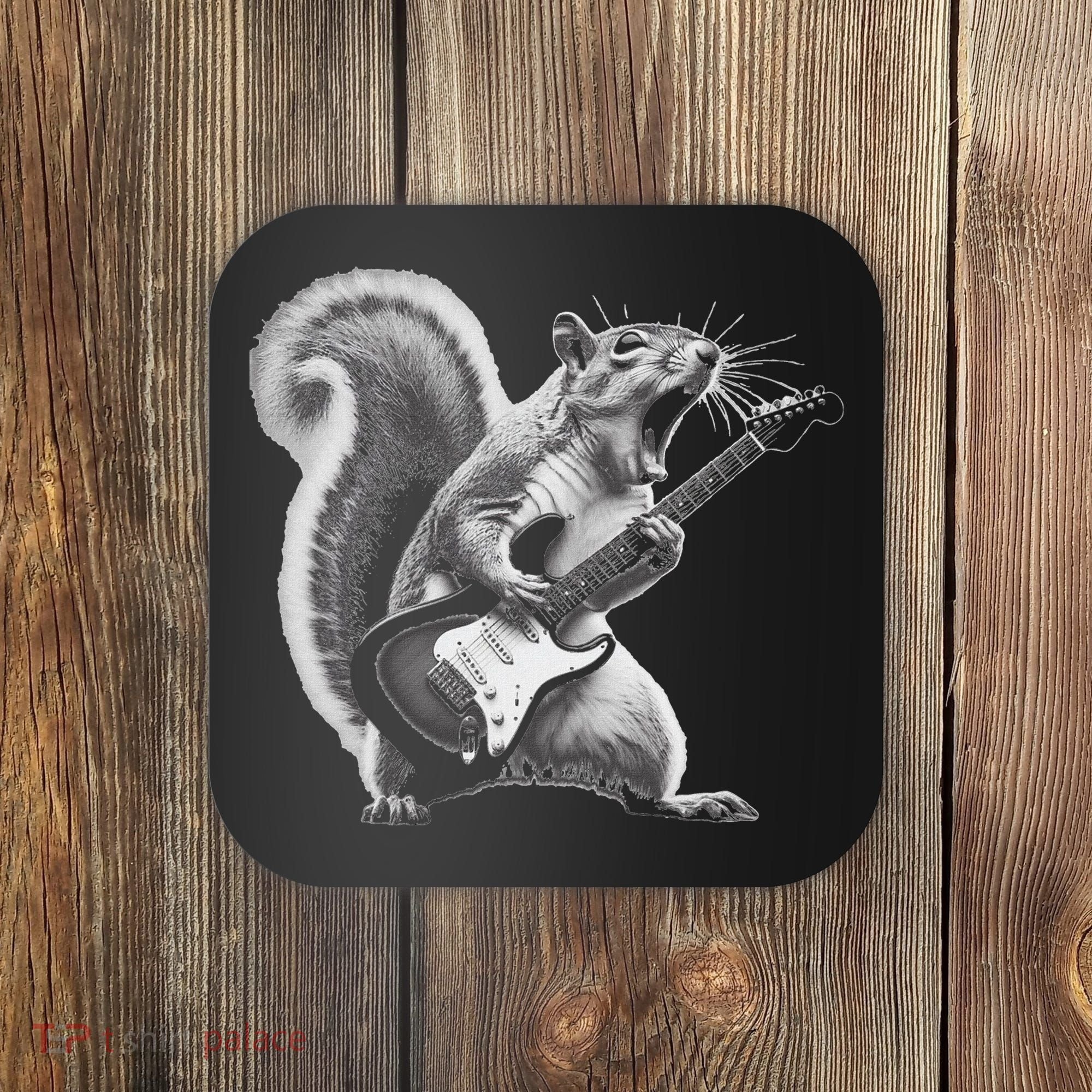 Squirrel Playing Guitar Rock And Roll Coaster